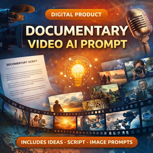 Documentary Video AI Prompt Pack (Ideas + Script + Image Prompts)